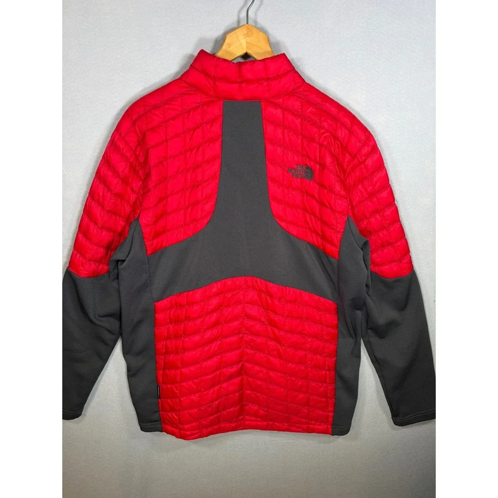 The North Face Thermoball Hybrid Jacket Mens XL Red Quilted Insulated Puffer